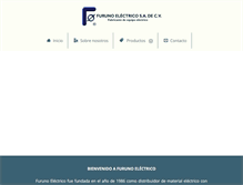 Tablet Screenshot of furunoelectrica.com